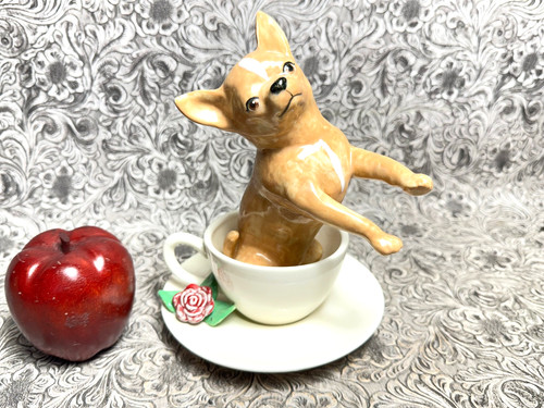 Rare bur oak pottery teacup - rare,