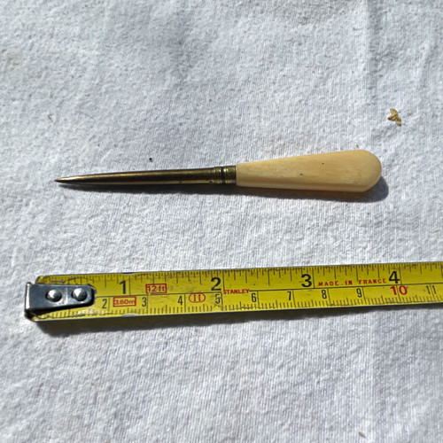 Vintage sewing bodkin tool - sewing,