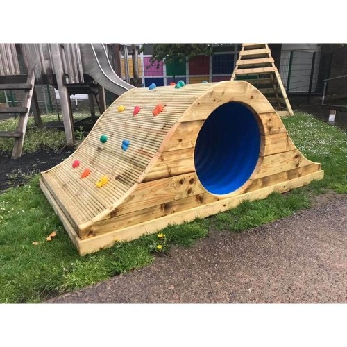 Wooden tunnel rockwall - wooden,