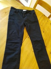 Fat face Womens 5 pocket Black Leggings Size 12 High Waisted