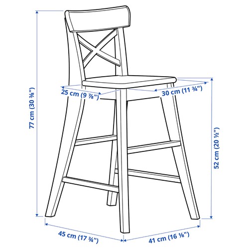 Ingolf junior chair antique - junior, chair,