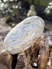 Blue Kyanite Palmstone Crystal