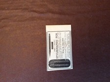 G1p ephemera 1899 stylographic pen the flux small advert 