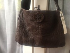 GAP Dark Brown Leather Handbag New With Tags RRP £48