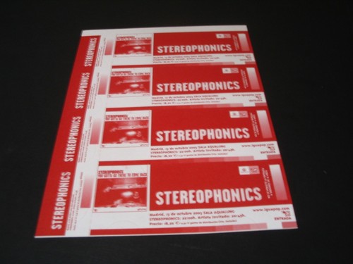 Stereophonics tickets - stereophonics, 4