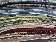  LARGE BUNDLE OF DESIGNER FABRIC REMNANTS INC. OSBORNE & LITTLE