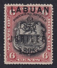 LABUAN 1896 Jubilee 6c Brown