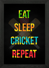 Cricket Poster Framed Wall Art
