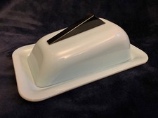 Striking art deco style butter / cheese dish great condition