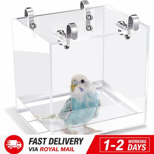 Transparent bird bath - transparent, for