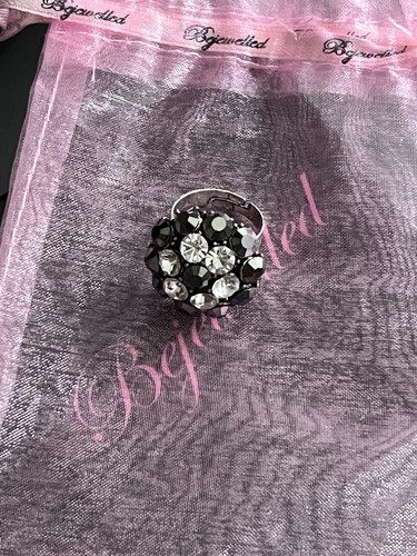 Bejewelled ring flower - bejewelled, ring,