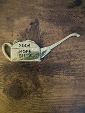 Solid Brass Oil Can Rally Plaque