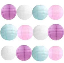 12pcs mix paper lanterns - 12pcs,