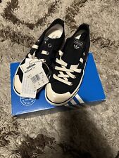 Adidas Nizza RF 74 Trainers - Black/White ⚫️⚪️ - UK Size 4 (Brand New With Box)