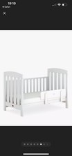 Boori Classic Royale WhiteWooden Cot Bed & Mattress, USED, From Birth To 5 Years