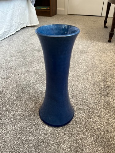 Large blue glazed - vase, c.h