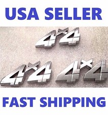 3X Chrome 4 X 4 EMBLEM Truck