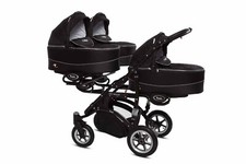 Trippy PREMIUM 2 in 1  Triple Pram Pushchair Width only 85cm Slim Triplets Twins
