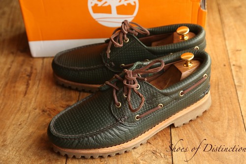 Timberland green leather boat - timberland,