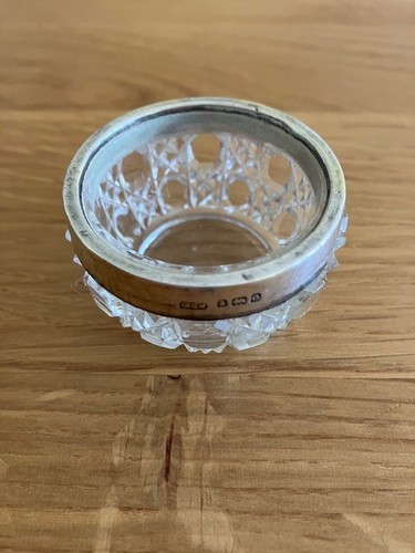 Vintage crystal salt cellar