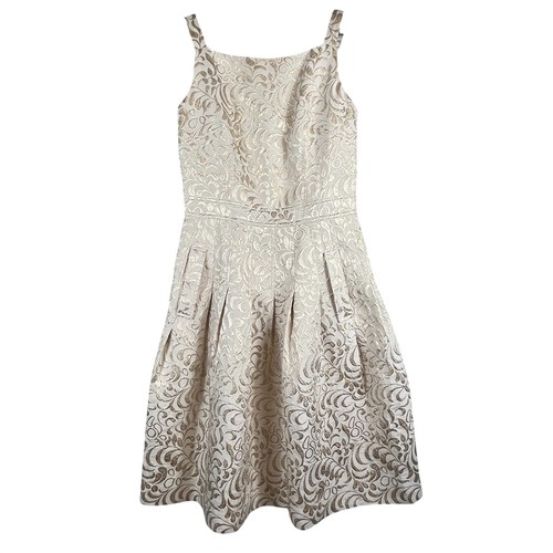 Jacquard silk fit flare - 6,
