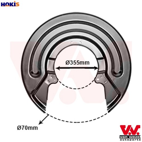 Splash guard brake - splash, disc