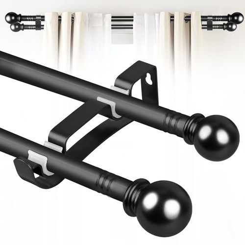 Guankai double rod curtain - rod, set