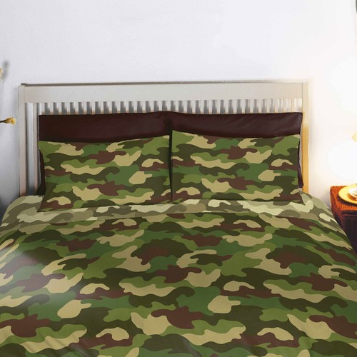 Camouflage double duvet cover - camouflage,