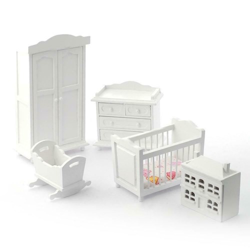Dolls house white wood - house,