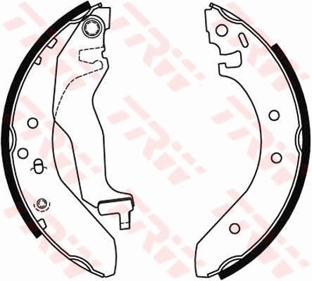 Rear trw gs6246 brake shoe - rear,