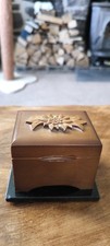 Vintage Reuge Wood Box with