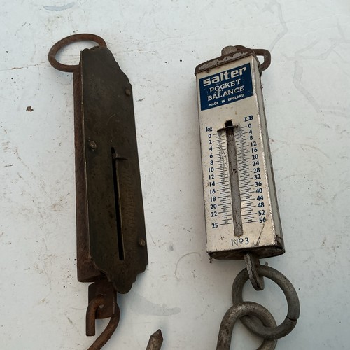 Two old salter pocket - old,