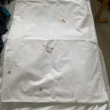 white company cot bed duvet cover- Mermaids and sea Life