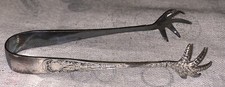 Rare EPNS Kayser, Ellison & Co. Bird Feet Sugar Tongs. VGC.