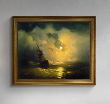 Stormy Sea at Night Aivazovsky