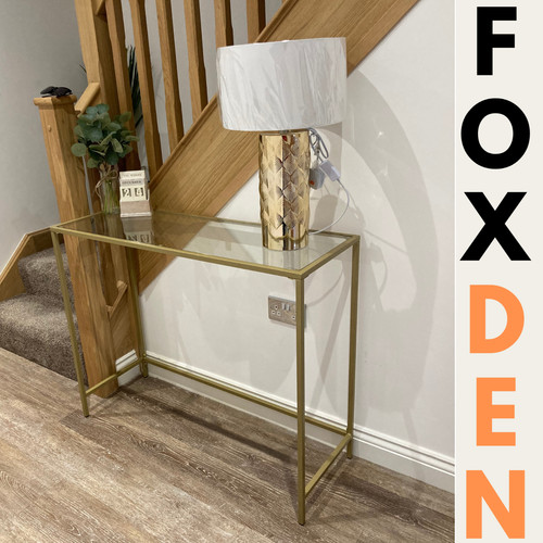 Modern slim gold - gold, table