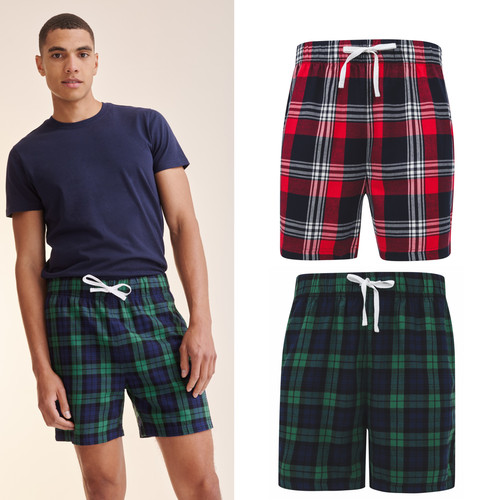 Tartan lounge shorts - ,