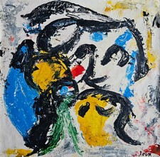 Asger Jorn Signed Abstract Oil