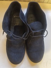 Roamers Black Suede Leather Boots Uk Size 10