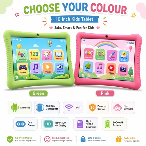 Andriod kids tablet 1 - kids, 10.1"