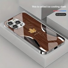 Gold Maple Leaf Wood Grain