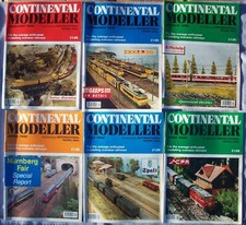 CONTINENTAL MODELLER MAGAZINE 6 ISSUES Jan - June 1992 International Model Rail