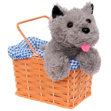 TOTO STYLE DOG IN BASKET DOROTHY WORLD BOOK DAY FANCY DRESS COSTUME OUTFIT PROP