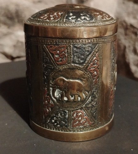 Antique indian tea caddy - antique,