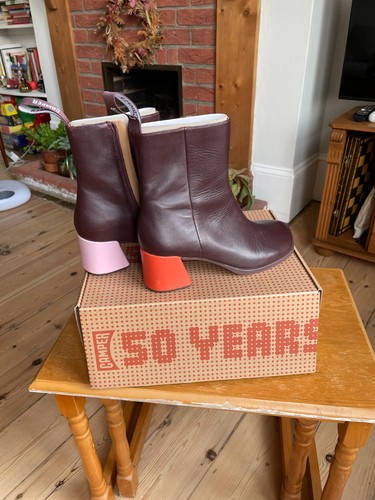 Camper twins brown - brown, leather