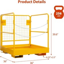 Forklift Safety Cage 36" x 36" 1200lbs Forklift Man Basket Heavy Duty Platform