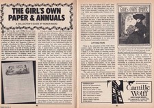 THE GIRL'S OWN PAPER AND ANNUALS. A COLLECTORS GUIDE. THIS IS AN ORIGINAL ARTICL