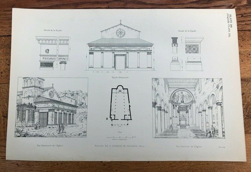 1928 print edifices - print, rome
