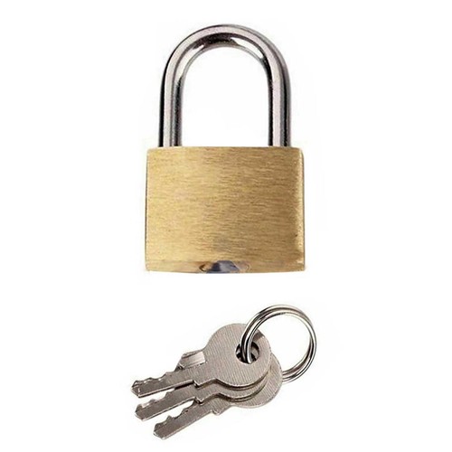 1pc brass padlock 25mm with - 1pc,