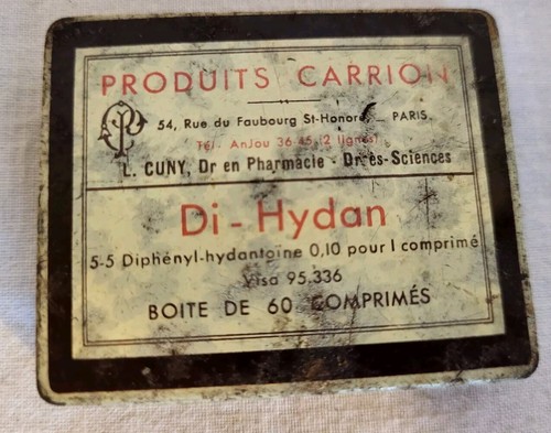 Antique medicine tin 1930s - medicine,